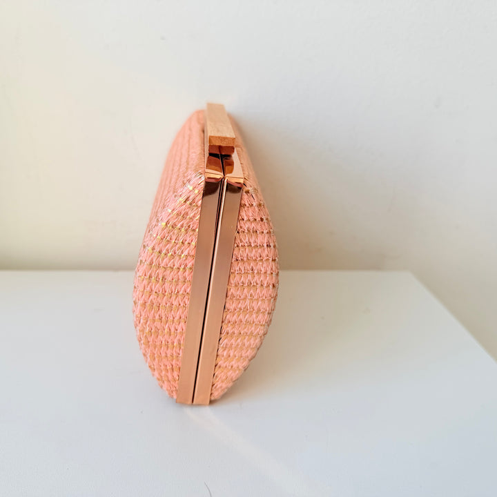 Shiraleah Pink Blush Arlette Minaudeiere Clutch/Crossbody