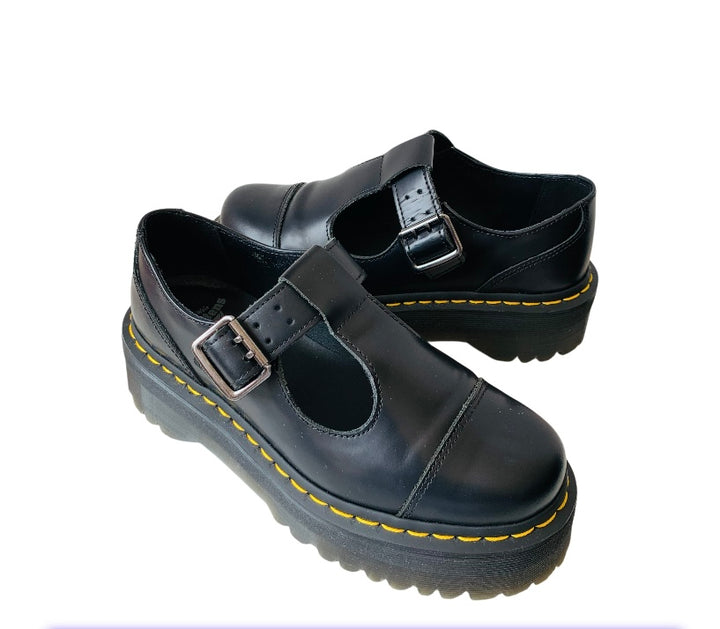 Doc Martens Bethan Black Polishes Smooth Mary Jane Size 6 Women’s