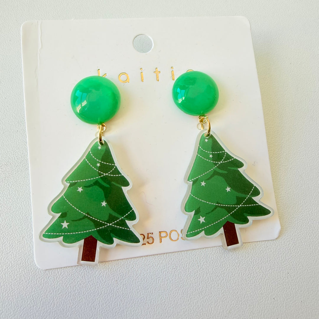 Kaitio Christmas Tree Pierced Earrings