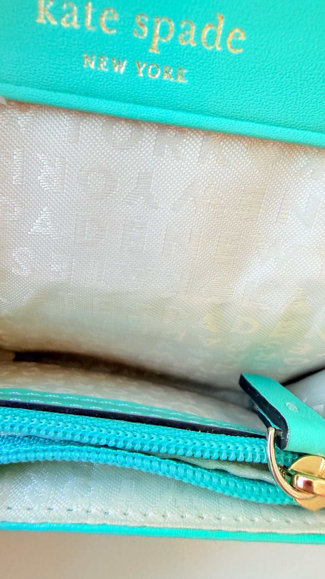 Kate Spade Darla Montford Tiffany Blue Keychain Wallet