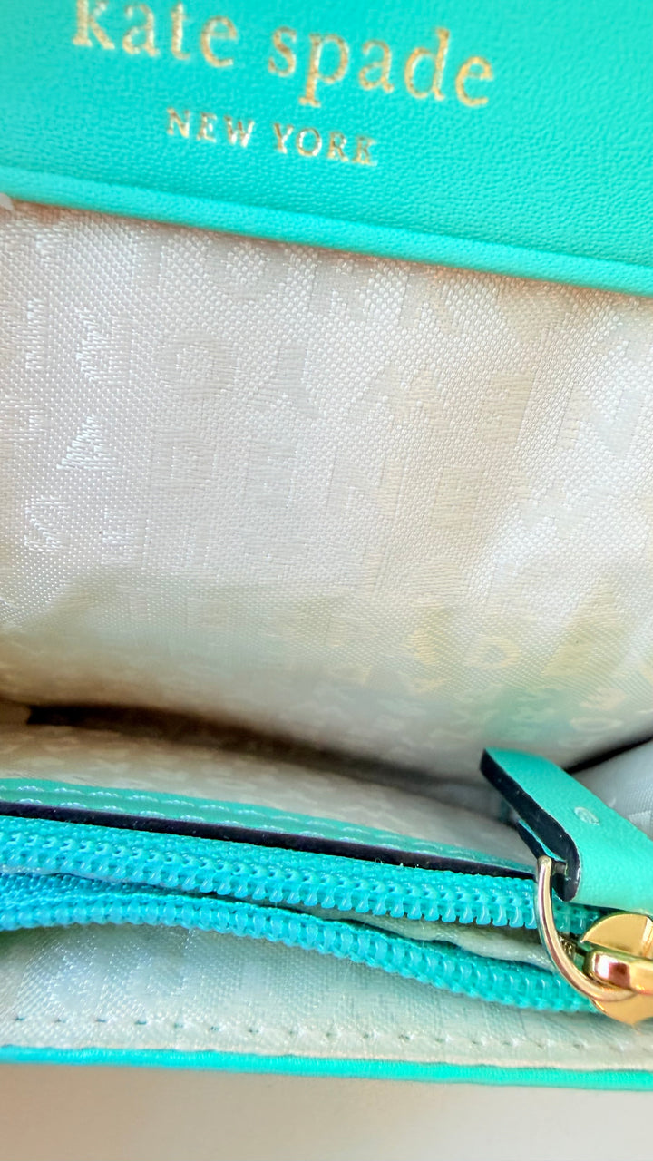 Kate Spade Darla Montford Tiffany Blue Keychain Wallet