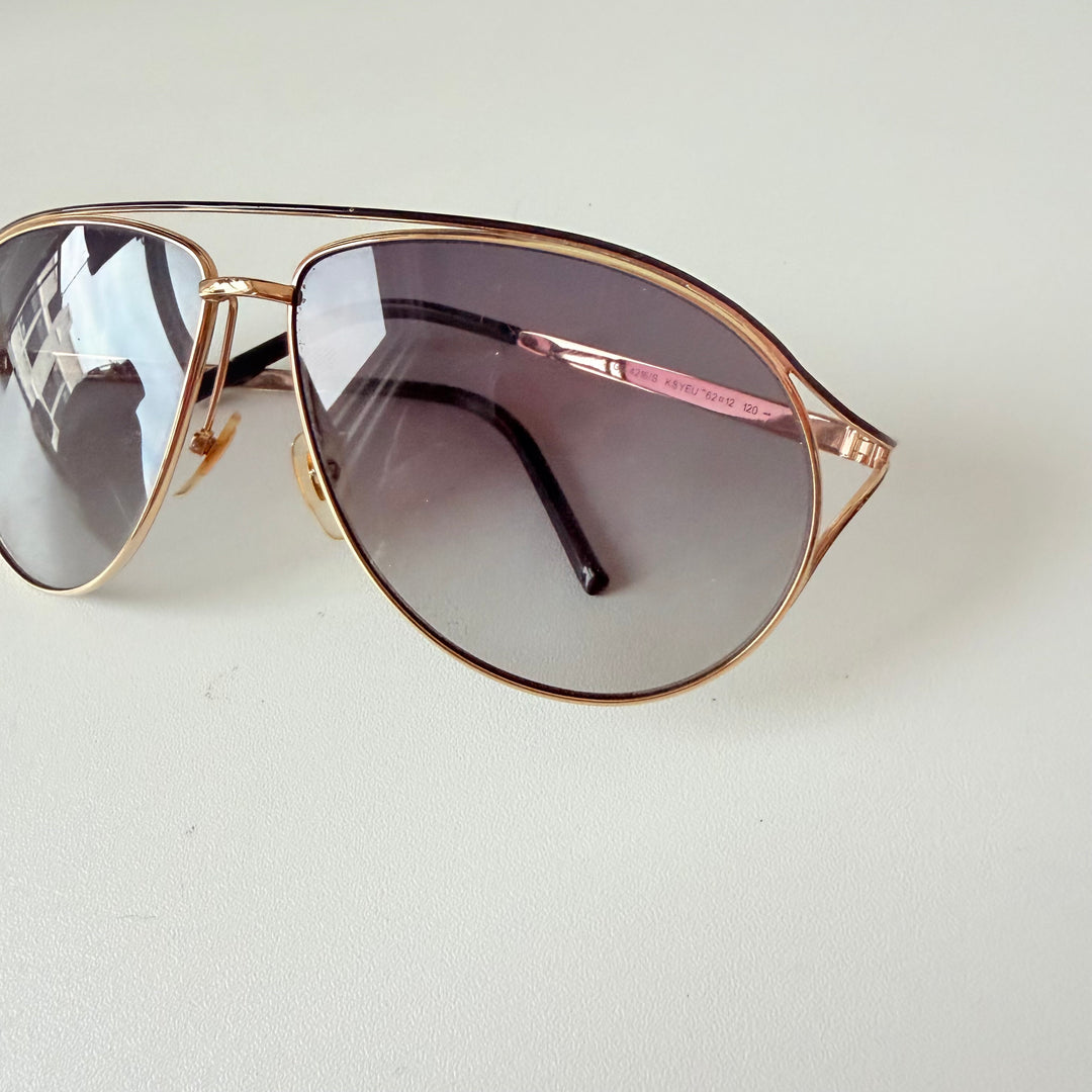 Gucci 4216 Gold Aviator Sunglasses