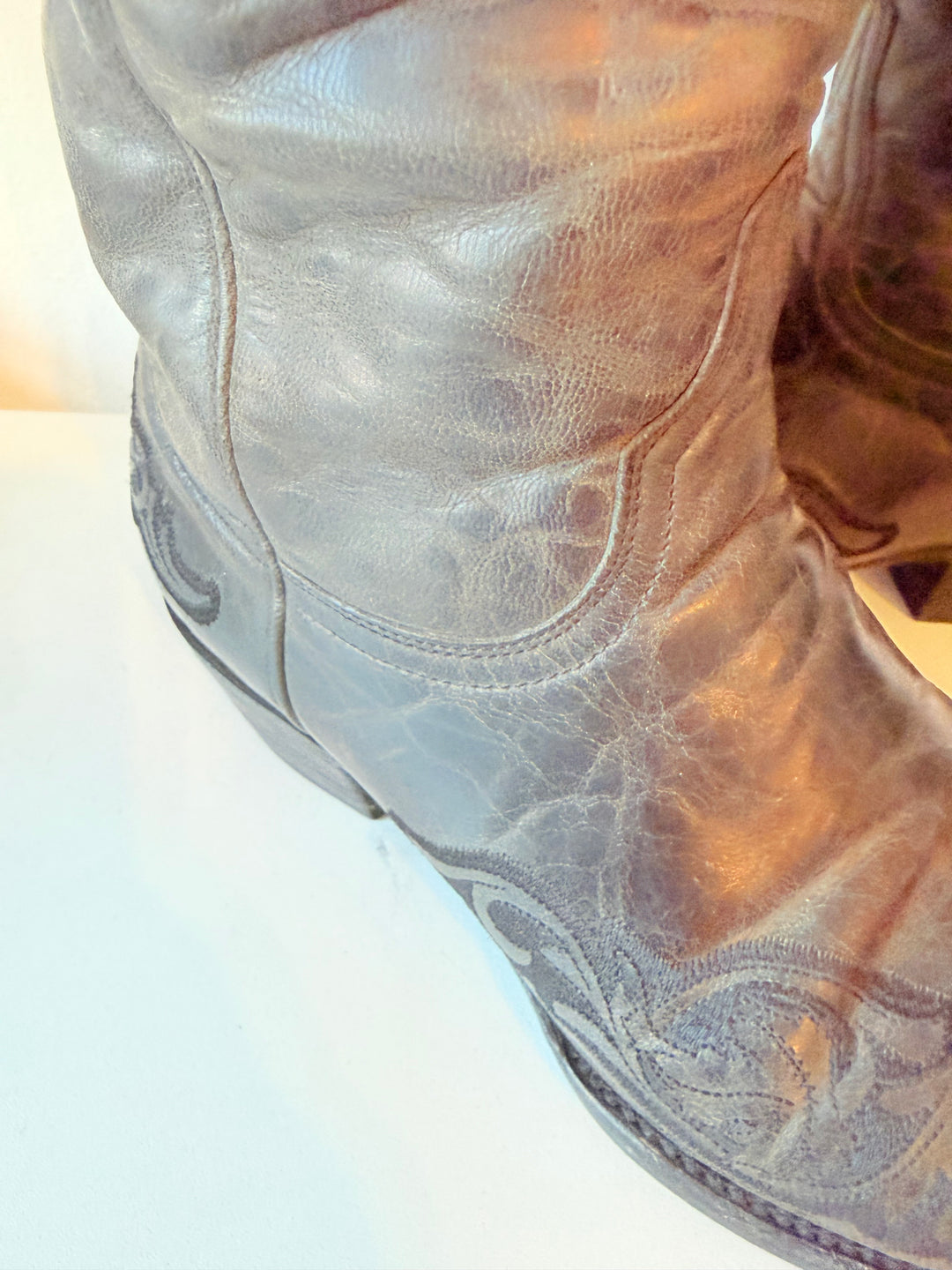 Old Gringo Black Western Distressed Leather Cowgirl Boots Size 9