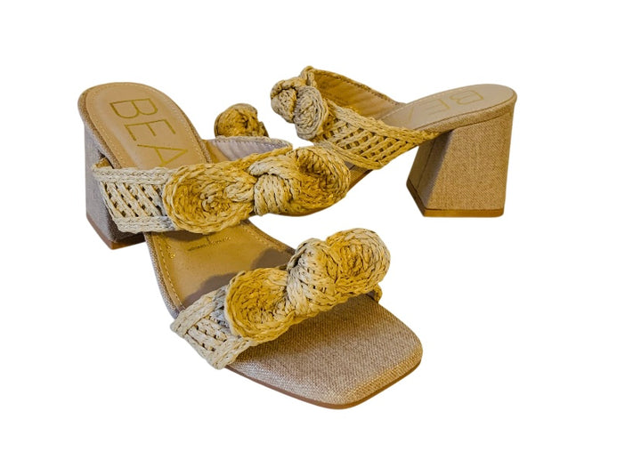 Beach by Matisse CoCo Folly Natural Heeled Sandal Size 8 New in Box