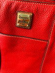 Dooney & Bourke Pebble Grain Lexington Tote in Red