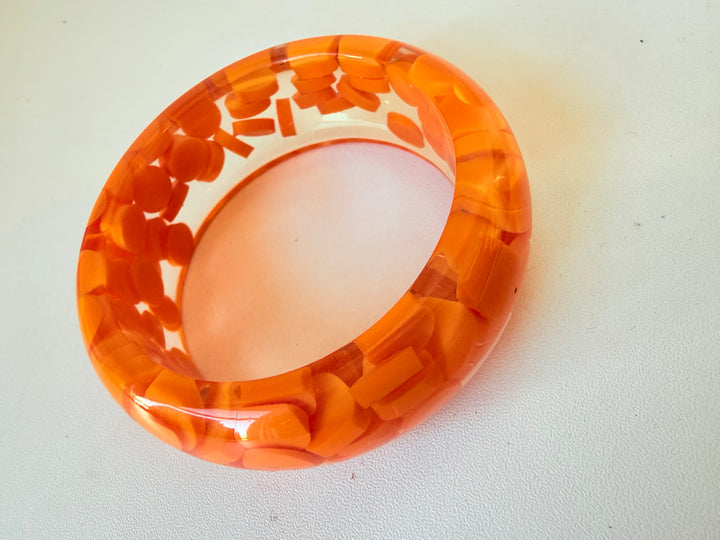 Sobral Vintage Orange Resin Bangle