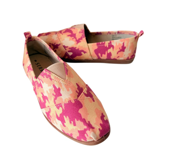 Serra PInk and Cream Slip on Shoes Size 9
