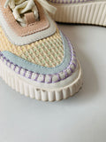 Dolce Vita Dolen Pastel Stripe Platform Sneaker Size 6.5