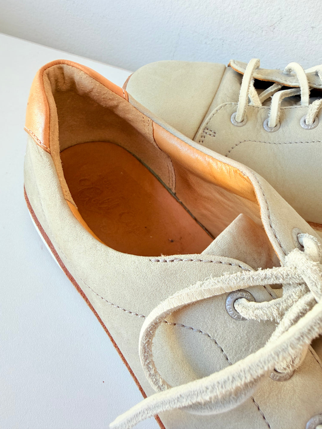 Sperry Top Sieder Gold Cup Cruz Leather Sneaker Size 10 an Light Grey