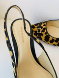 Ann Taylor Alexis Cheetah Print Slingback Pumps Size 7 New