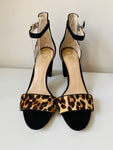 Vince Camuto Leopard Print Ankle Strap Sandals Size 10 New