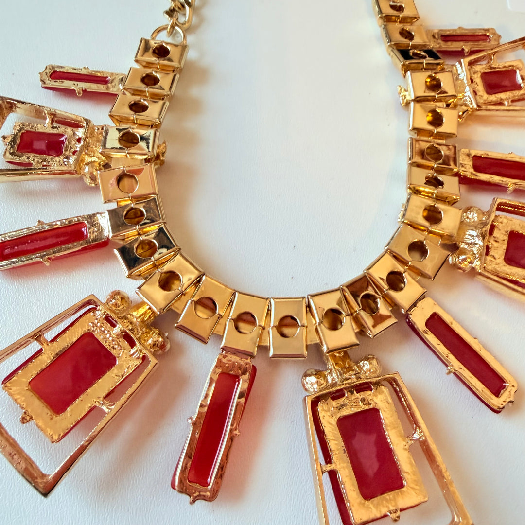 Orange Statement Necklace