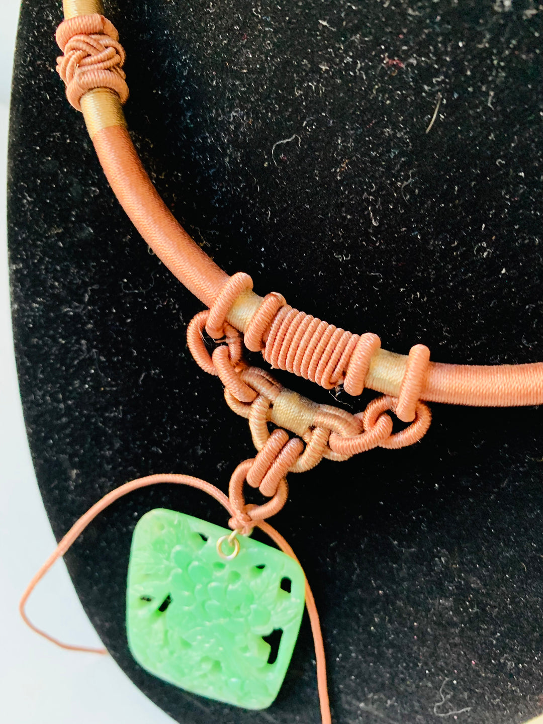 Asian Insipred Handmade Pendent Rope Necklace