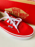 Vans Authentic Skate Shoe Women’s Size 6.5 In Red New In Box