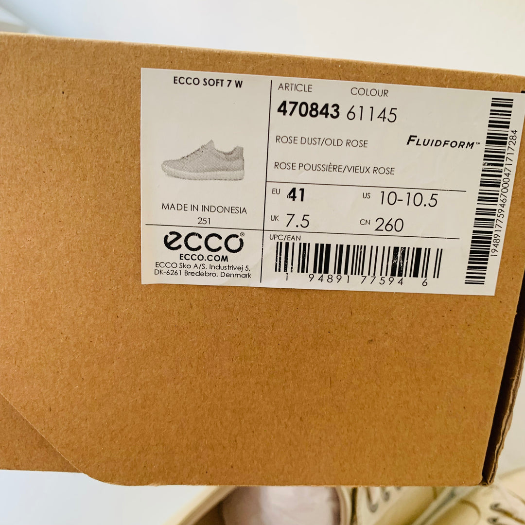 ECCO Soft Gold Metallic Sneakers Size 41 (US 10-10.5) New In Box