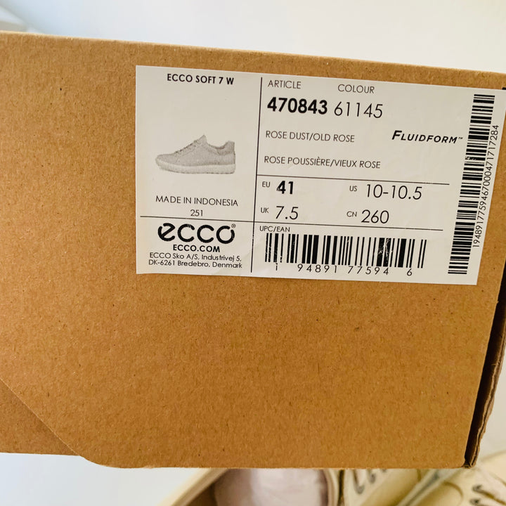 ECCO Soft Gold Metallic Sneakers Size 41 (US 10-10.5) New In Box