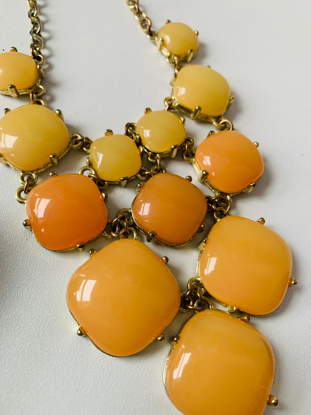 Orange & Peach Statement Necklace