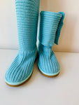 UGG Classic Cardy Aqua Women’s Knit Boot Size 7 New