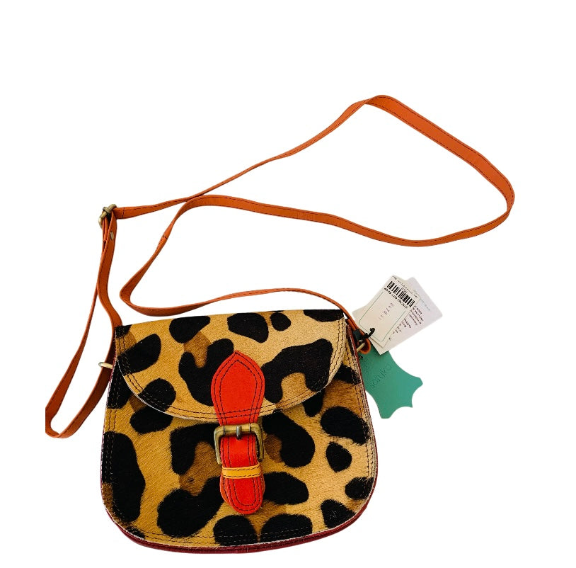 Soruka Animal Print Crossbody Handbag Made From Recycled Leather