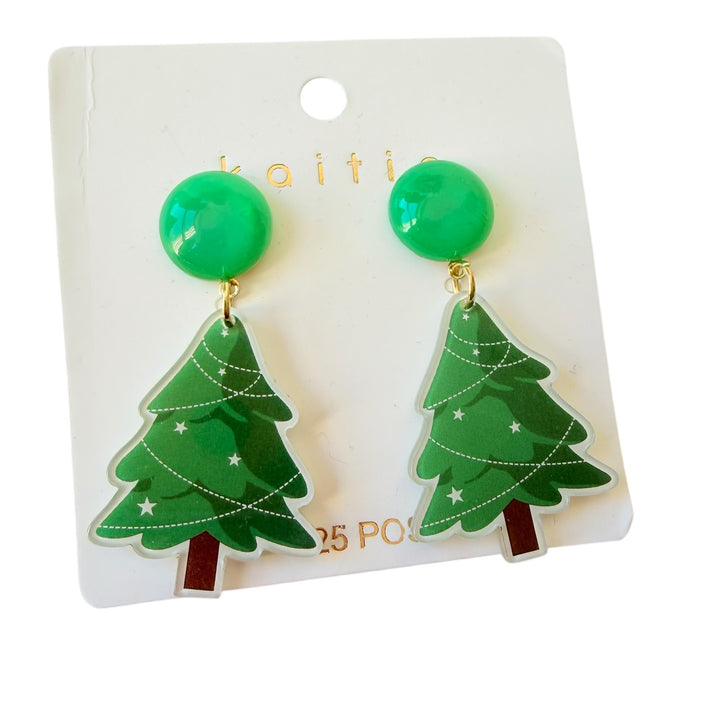 Kaitio Christmas Tree Pierced Earrings