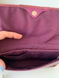 Coach Plum/Burgundy Patent Leather Wristlet