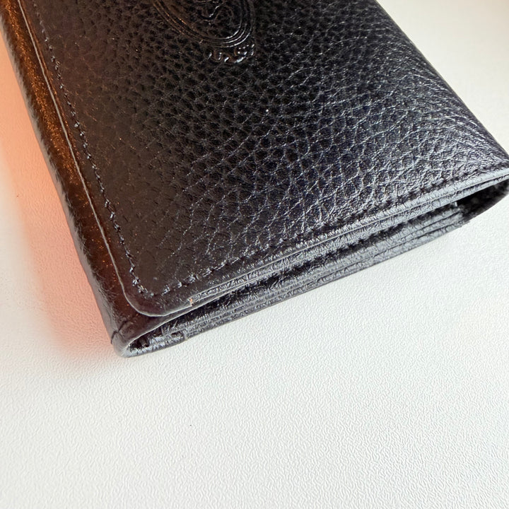 Tod’s Black Pebble Grain Leather Wallet