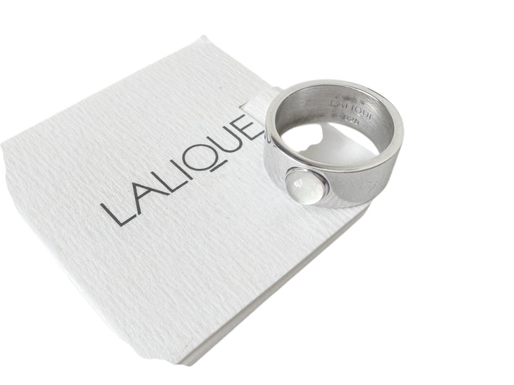 Lalique Sterling 925 Moonstone Ring Size 6.25 Authentic