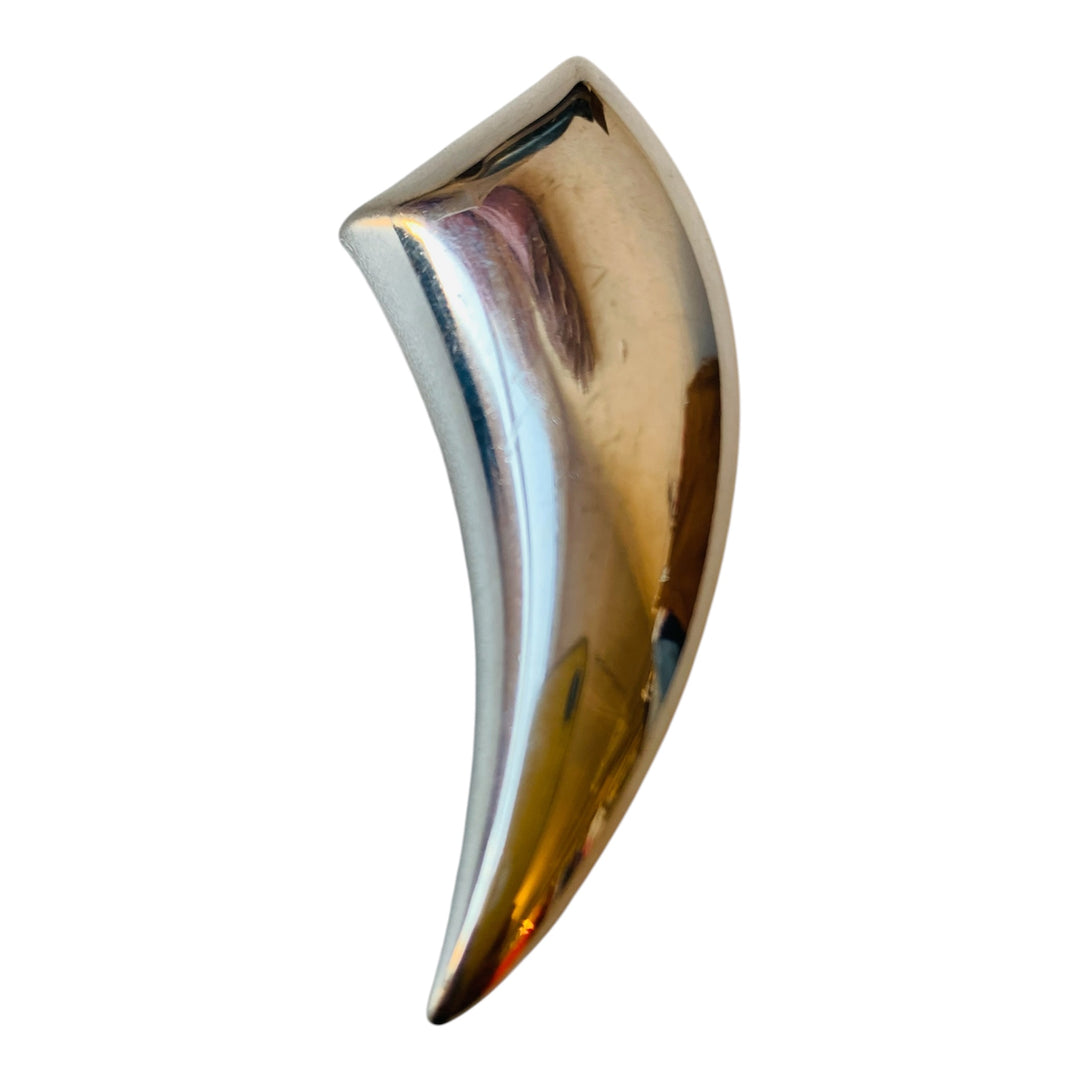 Vintage Tooth Silver Brooch