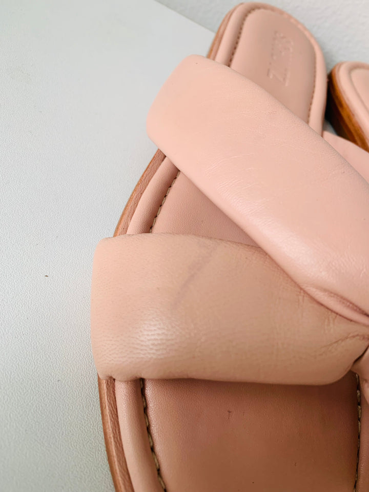 Schutz Fairy Slide Sandal In Blush Size 9.5