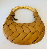 JW PEI Weave Handbag in Brown Vegan Leather