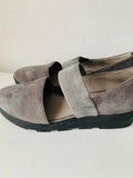 EILEEN FISHER Marlow Mary Jane
Wedge Gray Suede Women's Size 9.5