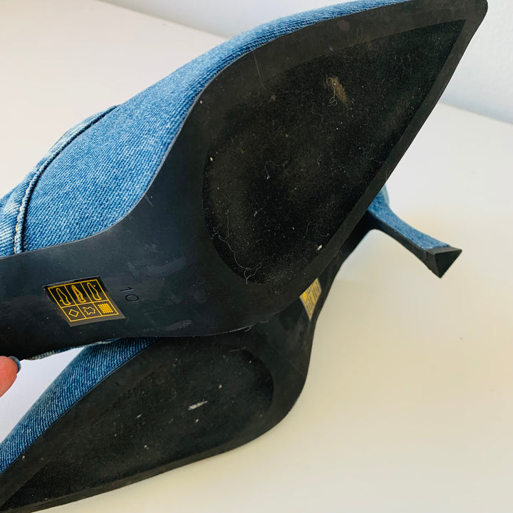 Jeffrey Campbell Jean Heeled Mules Size 10 (Fit like a 9-91/2) New
