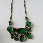 Off To See The Wizard Green Statement Necklace