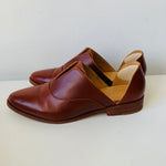 Nisolo Emma d’Orsay Oxford Flat In Brandy Leather Size 7.5