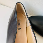 Ballerette Black Leather Ballet Flats Size 39