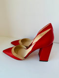 Kendall Miles CEO Pumps in Red Leather Size 37.5