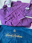 Brooks Brothers Purple Suede Handbag NWT