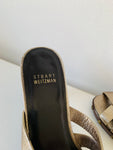 Stuart Weitzman Flex Blamic Heeled Metallic Mule Size 8.5