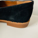 Franco Sarto Black Suede Slip On Flats Size 10