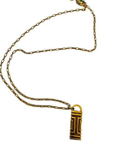Tory Burch Fit Bit Pendent Necklace in Gold Tone