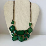 Off To See The Wizard Green Statement Necklace