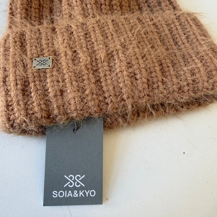 Soia & Kyo Brown Wool Hat
