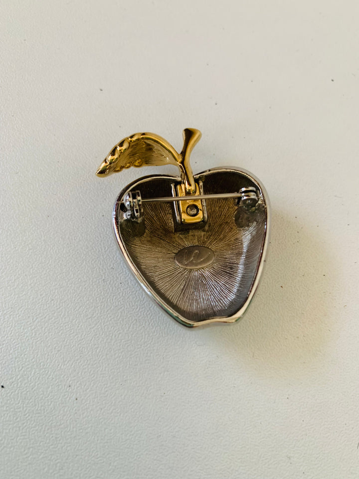 Vintage Liz Claiborne Apple Brooch