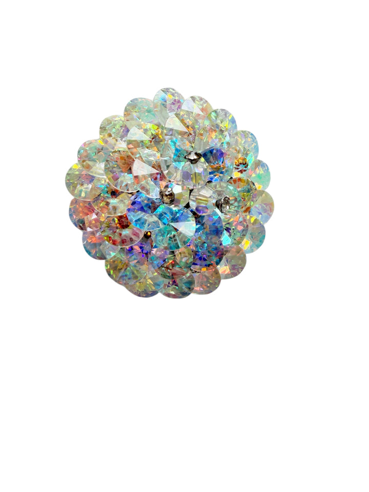Vintage Handmade Swarovski Crystal Brooch