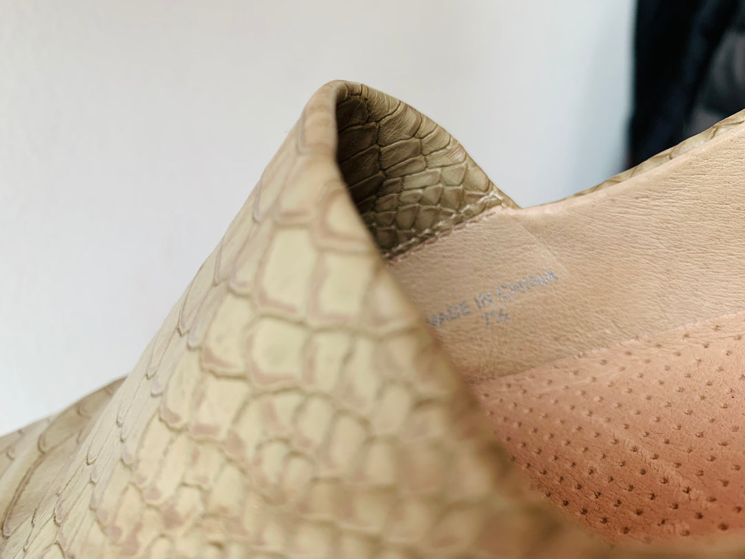 J Slides Ariana Slip On Snake Embossed Sneakers Size 7.5