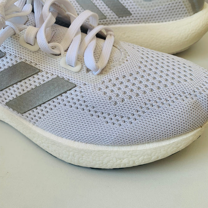 Adidas Pureboost Jet W Silver Metallic Running Shoes New In Box Size 9