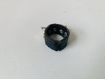 Leather Studded Ring Size 6.25