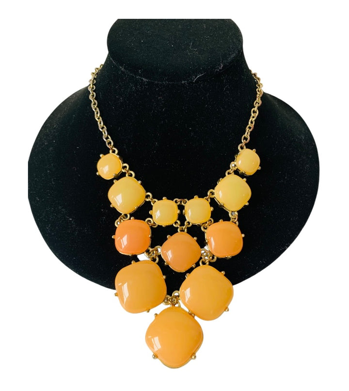 Orange & Peach Statement Necklace