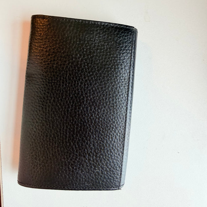Tod’s Black Pebble Grain Leather Wallet