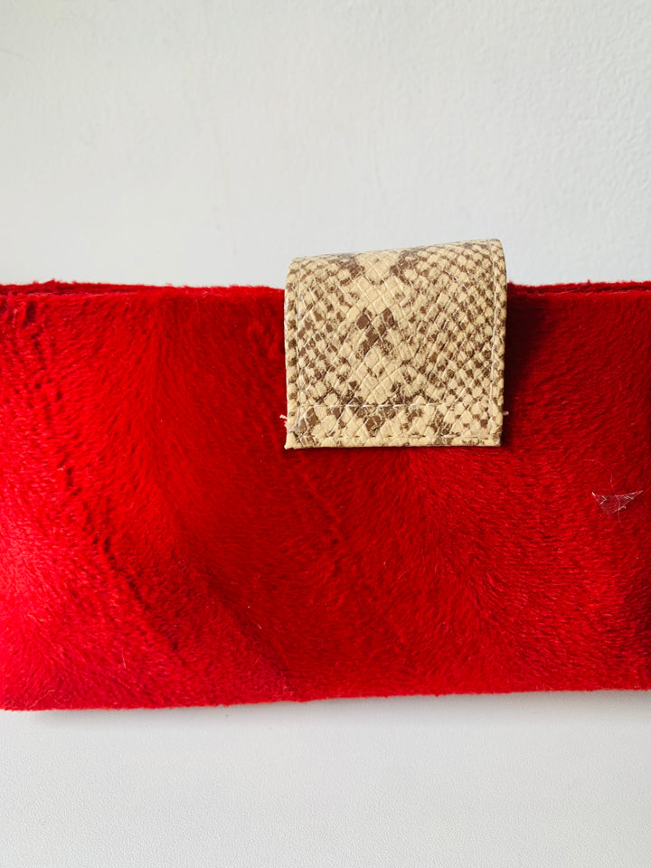 XOXO Red Velvet Sequin Hanbag